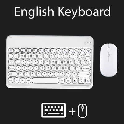 Tastatură și mouse Bluetooth pentru iOS Android Sistem Windows Tabletă portabilă reîncărcabilă Teclado pentru iPad MatePad Telefon mobil