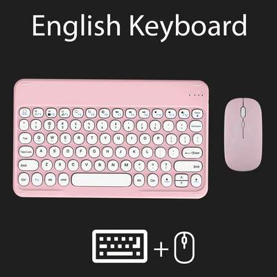 Tastatură și mouse Bluetooth pentru iOS Android Sistem Windows Tabletă portabilă reîncărcabilă Teclado pentru iPad MatePad Telefon mobil