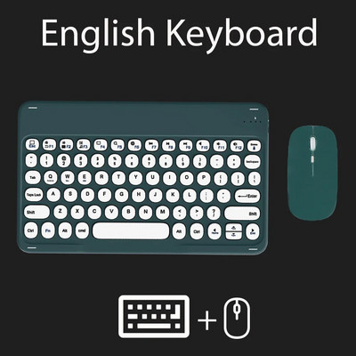 Tastatură și mouse Bluetooth pentru iOS Android Sistem Windows Tabletă portabilă reîncărcabilă Teclado pentru iPad MatePad Telefon mobil