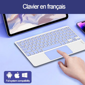 Tastatură și mouse Bluetooth cu touchpad pentru Apple Huawei Xiaomi Samsung portabil reîncărcabil în mai multe culori pentru computer de jocuri