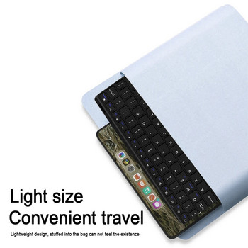 Bluetooth клавиатура и мишка с тъчпад за Apple Huawei Xiaomi Samsung Преносима акумулаторна многоцветна за компютър за игри