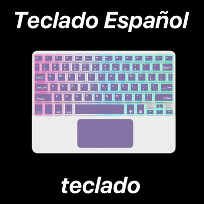 Tastatură retroiluminată Bluetooth cu touchpad pentru sistemul iOS Android Windows Culori și limbi multiple pentru Apple Huawei Samsung