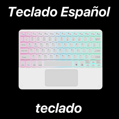 Tastatură retroiluminată Bluetooth cu touchpad pentru sistemul iOS Android Windows Culori și limbi multiple pentru Apple Huawei Samsung