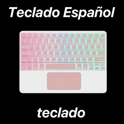 Tastatură retroiluminată Bluetooth cu touchpad pentru sistemul iOS Android Windows Culori și limbi multiple pentru Apple Huawei Samsung
