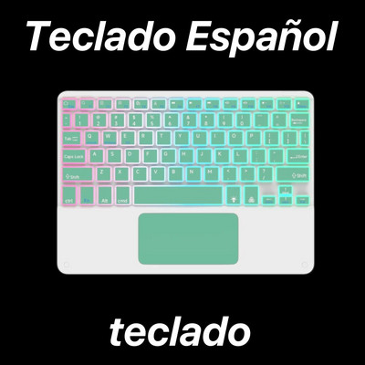 Tastatură retroiluminată Bluetooth cu touchpad pentru sistemul iOS Android Windows Culori și limbi multiple pentru Apple Huawei Samsung