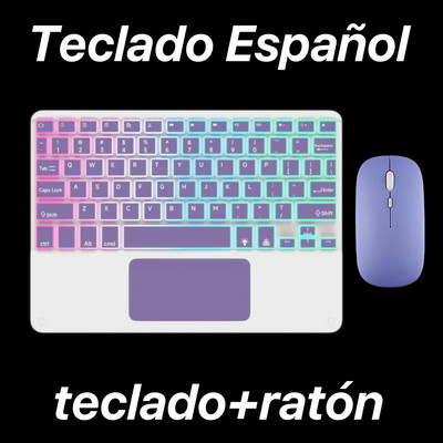 Tastatură retroiluminată Bluetooth cu touchpad pentru sistemul iOS Android Windows Culori și limbi multiple pentru Apple Huawei Samsung