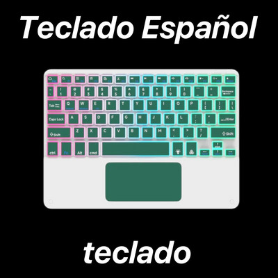 Tastatură retroiluminată Bluetooth cu touchpad pentru sistemul iOS Android Windows Culori și limbi multiple pentru Apple Huawei Samsung