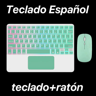 Tastatură retroiluminată Bluetooth cu touchpad pentru sistemul iOS Android Windows Culori și limbi multiple pentru Apple Huawei Samsung