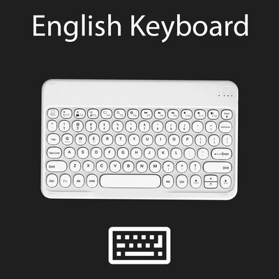 Tastatură și mouse fără fir Bluetooth pentru iPad IOS Android Windows Tastatură pentru tabletă cu spaniolă rusă portugheză franceză arabă