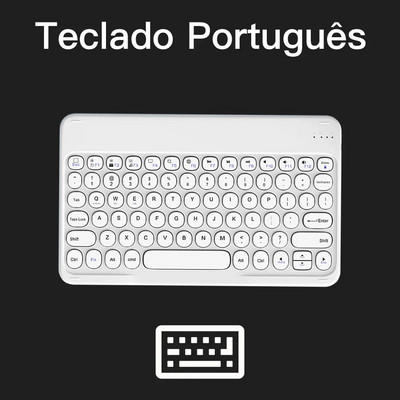 Tastatură și mouse fără fir Bluetooth pentru iPad IOS Android Windows Tastatură pentru tabletă cu spaniolă rusă portugheză franceză arabă