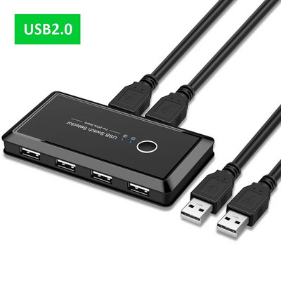 Comutator USB Selector KVM USB 3.0 2.0 Comutator 2 porturi PC Partajare 4BUC 3BUC 2BUC Dispozitive pentru tastatura Mouse Imprimanta Monitor Hub