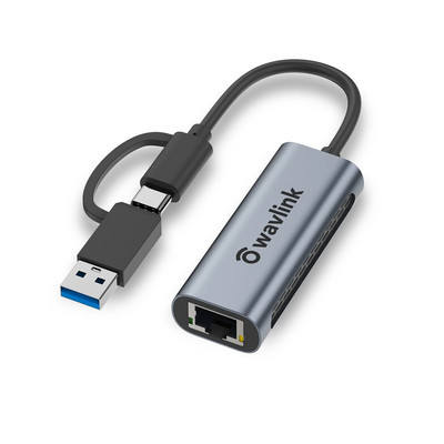 Wavlink 2500Mbps USB C 2.5G väline Ethernet Gigabit Adapter Type C ja võrgukaart RJ45 LAN 2.5Gbps USB 3.0 Converter Sülearvuti