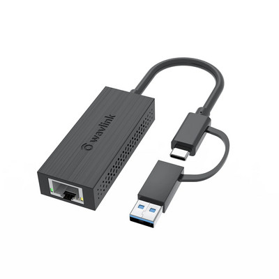 Wavlink 2500Mbps USB C 2.5G väline Ethernet Gigabit Adapter Type C ja võrgukaart RJ45 LAN 2.5Gbps USB 3.0 Converter Sülearvuti