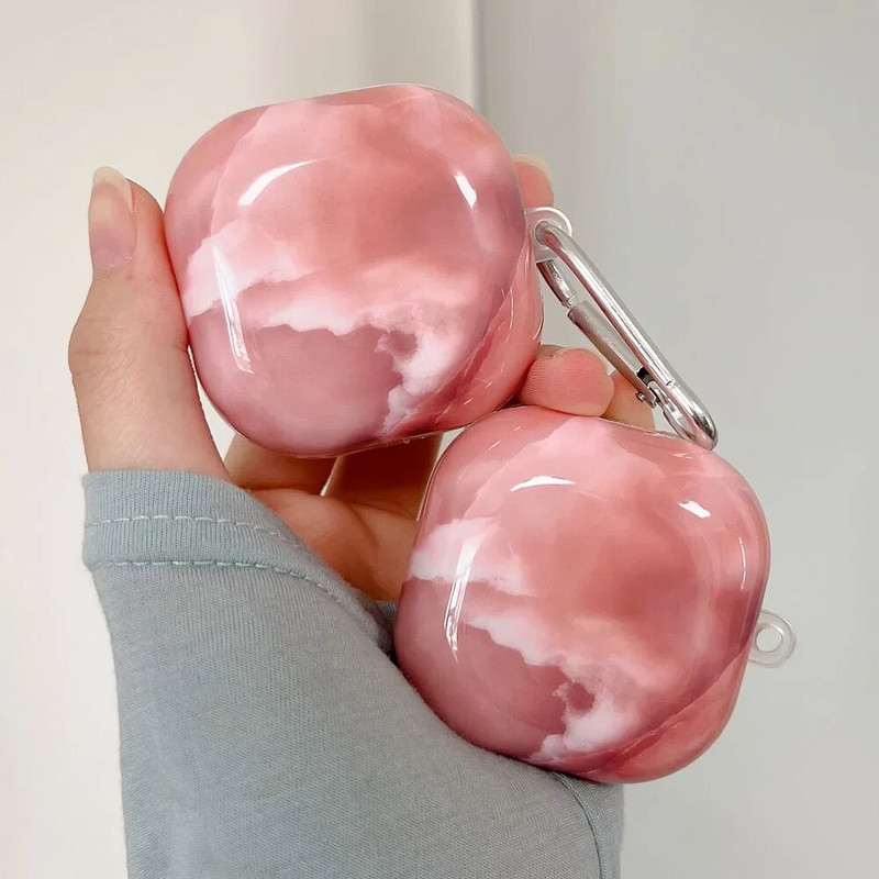 Marmorist pragunenud kõrvaklappide ümbris Samsung Galaxy Buds Live Buds2 Pro Bluetoothi laadimiskarbi kaitseümbris jaoks Galaxy Buds 2 jaoks