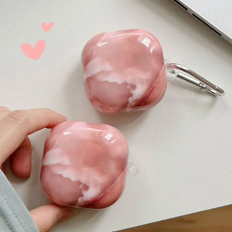 Marmorist pragunenud kõrvaklappide ümbris Samsung Galaxy Buds Live Buds2 Pro Bluetoothi laadimiskarbi kaitseümbris jaoks Galaxy Buds 2 jaoks