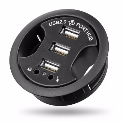 Adaptor HUB USB 3.0 Suport de încărcare Birou Hub USB 3.0 cu 3/4 porturi cu adaptor de sunet stereo extern Cititor de carduri SD combinat