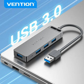 Vention Hub USB C de mare viteză 4 porturi Adaptor Splitter Hub Multi tip C la USB 3.0 pentru MacBook Pro iPad Pro Xiaomi Lenovo USB Hub