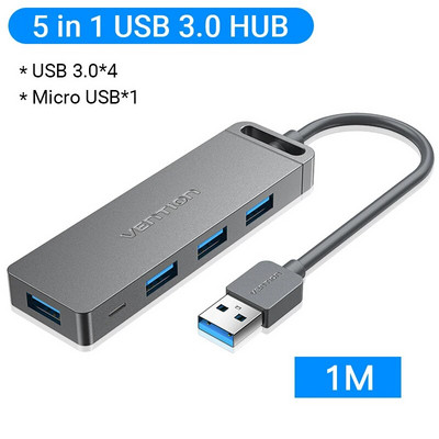 Vention Hub USB C de mare viteză 4 porturi Adaptor Splitter Hub Multi tip C la USB 3.0 pentru MacBook Pro iPad Pro Xiaomi Lenovo USB Hub