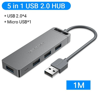 Vention Hub USB C de mare viteză 4 porturi Adaptor Splitter Hub Multi tip C la USB 3.0 pentru MacBook Pro iPad Pro Xiaomi Lenovo USB Hub