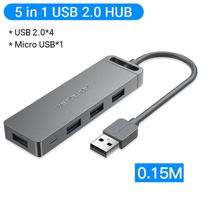 Vention Hub USB C de mare viteză 4 porturi Adaptor Splitter Hub Multi tip C la USB 3.0 pentru MacBook Pro iPad Pro Xiaomi Lenovo USB Hub