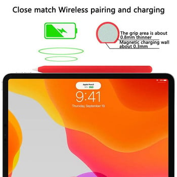 Για Apple Pencil 2 Θήκη σιλικόνης για Ipencil 2ης γενιάς Αντι-χαμένο Προστατευτικό κάλυμμα μανίκι μολύβι