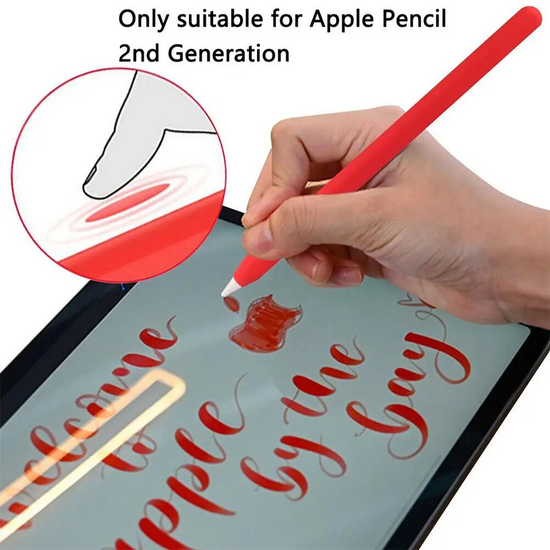 Apple Pencil 2 silikoonümbrisele Ipencilile 2. põlvkonna kadumisevastane kriimustusvastane kaitsev kate, varrukas pliiatsikork