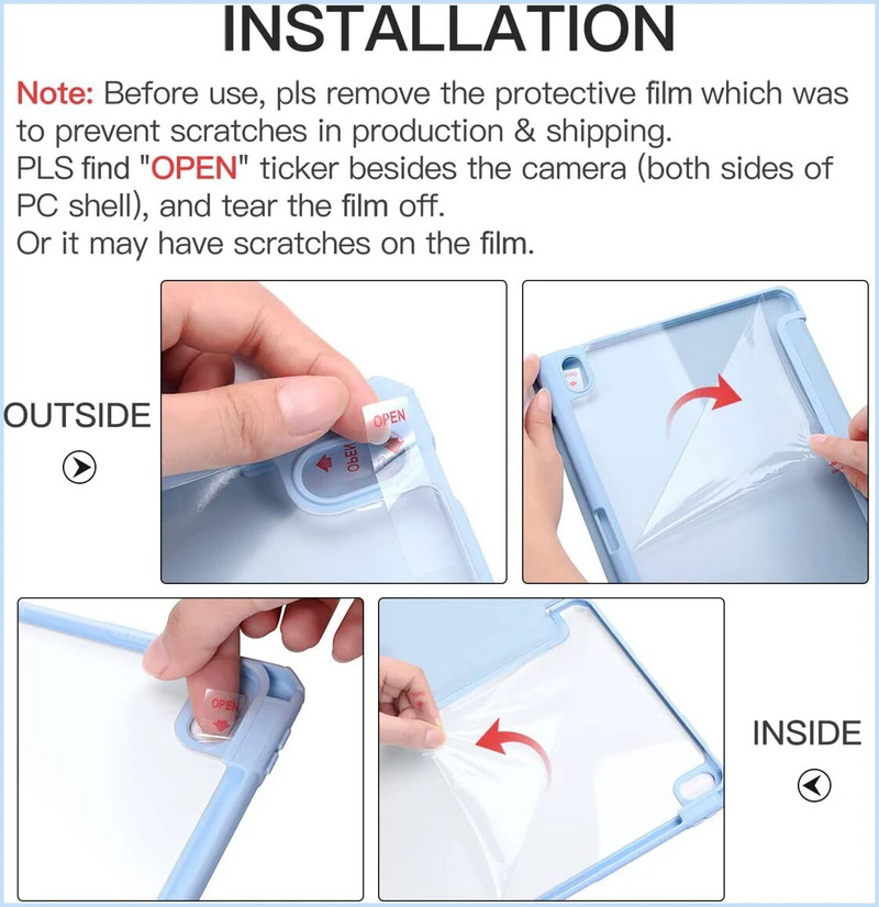 Paredzēts iPad Pro 11 futrālim 2022, kas paredzēts iPad Air 4 Air 5 korpusam iPad 10. paaudzes futrālim 7. 8. 9. paaudzei 2022. gada viegls silikona ādas vāciņš