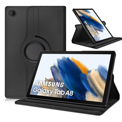 Husă pentru Samsung Galaxy Tab A8 10.5" 2021 SM-X200/X205 Husă ultra subțire din piele PU Funcție de trezire Sleep Husă cu suport rotativ 360