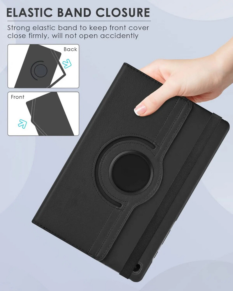 Futrola za Samsung Galaxy Tab A8 10.5" 2021 SM-X200/X205 Ultra tanka PU kožna maska Sleep Wake Funkcija 360 Rotating Stand Case