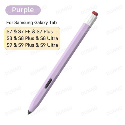 Vintage pernica za Samsung Galaxy Tab S6 Lite S7 & S8 & S7 Plus & S7 FE & S8 Plus tekući silikonski poklopac za olovku