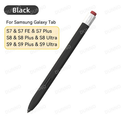 Vintage pernica za Samsung Galaxy Tab S6 Lite S7 & S8 & S7 Plus & S7 FE & S8 Plus tekući silikonski poklopac za olovku