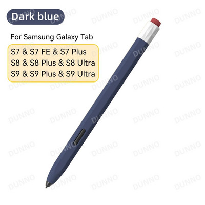 Vintage pernica za Samsung Galaxy Tab S6 Lite S7 & S8 & S7 Plus & S7 FE & S8 Plus tekući silikonski poklopac za olovku