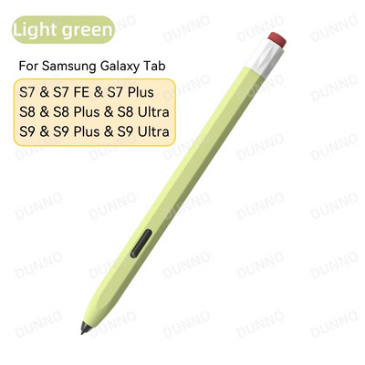 Vintage pernica za Samsung Galaxy Tab S6 Lite S7 & S8 & S7 Plus & S7 FE & S8 Plus tekući silikonski poklopac za olovku