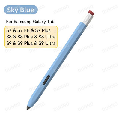 Vintage pernica za Samsung Galaxy Tab S6 Lite S7 & S8 & S7 Plus & S7 FE & S8 Plus tekući silikonski poklopac za olovku