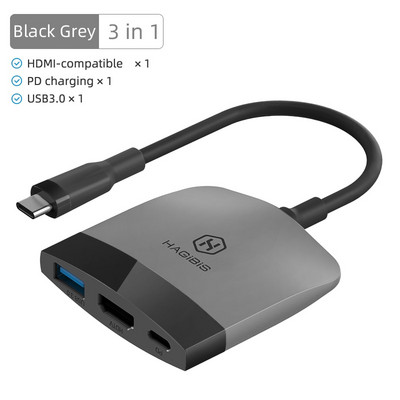 Hagibis Switch Dock Dock TV pentru Nintendo Switch Stație de andocare portabilă USB C la 4K Hub USB 3.0 compatibil HDMI pentru Macbook Pro