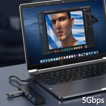 Eayburst HUB USB C HUB 4 порта 5Gbps USB 3.0 HUB адаптер за Lenovo Macbook Pro PC аксесоари Typc C USB 3.0/2.0 HUB