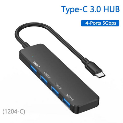 Eayburst HUB USB C HUB 4 θύρες 5 Gbps USB 3.0 HUB για αξεσουάρ Lenovo Macbook Pro PC Typc C USB 3.0/2.0 HUB