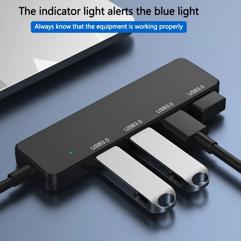 Eayburst HUB USB C HUB 4 θύρες 5 Gbps USB 3.0 HUB για αξεσουάρ Lenovo Macbook Pro PC Typc C USB 3.0/2.0 HUB