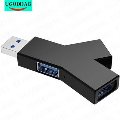 Тип C към USB 3.0 2.0 ХЪБ Мини Y-образен 3 в 1 USB-C Хъб Мулти USB сплитер Хъб Захранващ адаптер Удължител за компютър Компютър Лаптоп