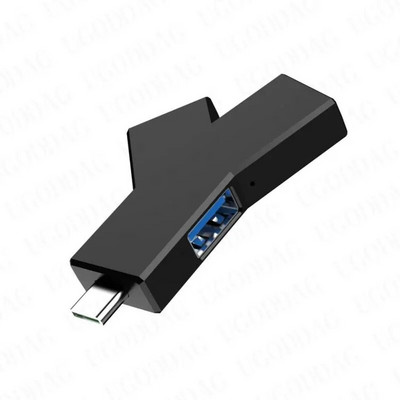 Tip C la USB 3.0 2.0 HUB Mini în formă de Y 3 în 1 Hub USB-C Multi USB Splitter Hub Extensor adaptor de alimentare pentru PC, computer, laptop