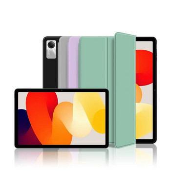 HUWEI For Xiaomi Redmi Pad SE Θήκη 11 ιντσών 2023 Τριπτυσσόμενο κάλυμμα αναδιπλούμενου σταντ για Redmi Red Mi Pad SE Tablet Auto Sleep κάλυμμα