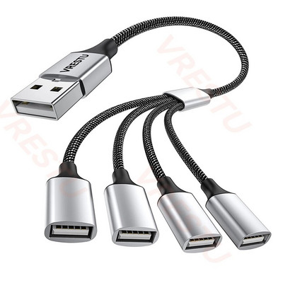 Hub USB 2.0 Splitter USB 4 porturi Cablu adaptor de alimentare OTG Expander multiplu USB dual pentru PC Surface Laptop Mouse Tastatură Imprimantă