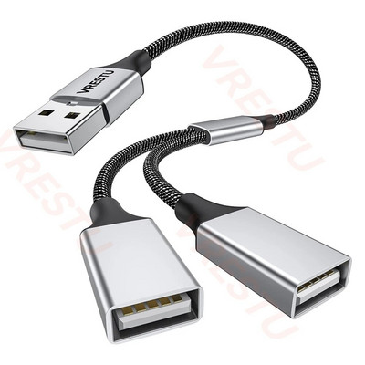 Hub USB 2.0 Splitter USB 4 porturi Cablu adaptor de alimentare OTG Expander multiplu USB dual pentru PC Surface Laptop Mouse Tastatură Imprimantă