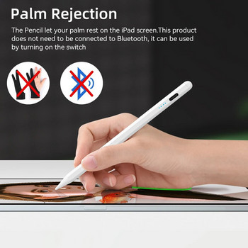 За Apple Pencil 2 1 Аксесоари за iPad с отхвърляне на дланта, чувствителни към накланяне, за iPad Pencil 2022 2021 2020 2019 2018 Air Pro Mini Stylus