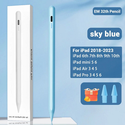 Apple Pencil 2 1 plaukstas atgrūšanas slīpuma jutīgam iPad aksesuāri iPad zīmulim 2022 2021 2020 2019 2018 Air Pro Mini Stylus