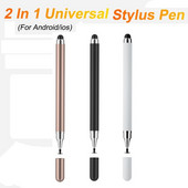 1 vnt. du viename rašiklio rašiklis, skirtas Android Ios, daugiafunkcis dvigubos galvutės jutiklinis rašiklis, skirtas planšetiniam telefonui Ipad talpinis piešimo rašiklis