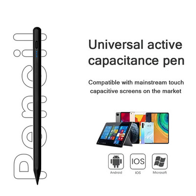 Univerzális Stylus Pen IOS Windows rendszerhez Samsung Xiaomi Huawei Pads festéshez, íráshoz színes piros fekete rózsaszín divatos ceruzával