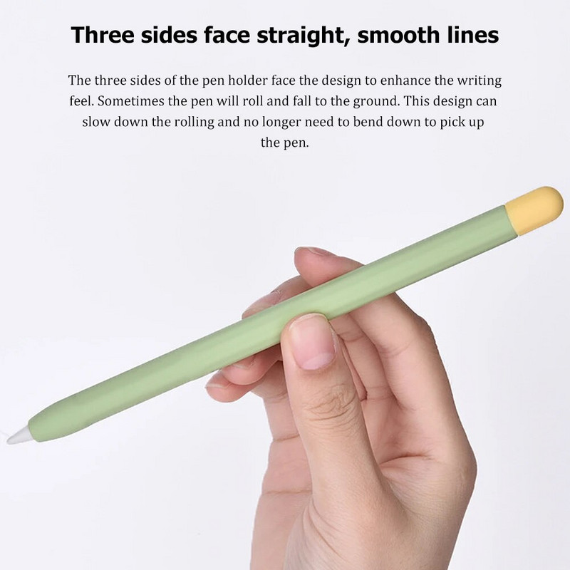 Mīksts silikona pildspalvas turētājs Apple Pencil 2. paaudzes Stylus pildspalvas vāciņam Apple Pencil 1. paaudzes aizsargmaciņa piederumiem