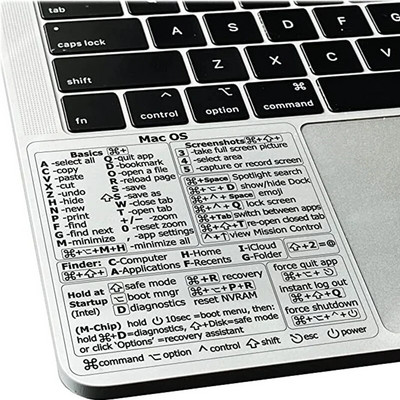 Референтни стикери за клавишни комбинации Лепило за PC лаптоп Настолен стикер за бързи клавиши за Apple Mac Chromebook Window Photoshop