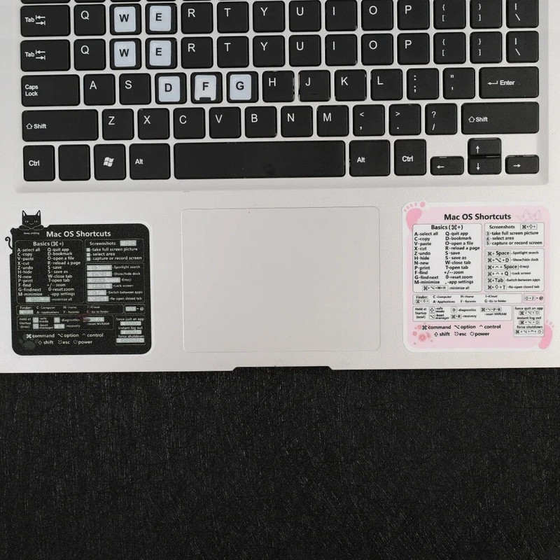 Atsauces tastatūras īsinājumtaustiņu uzlīmes Līmes datora klēpjdatoram galddatora saīsnes uzlīme Apple Mac Chromebook datora logam Photoshop